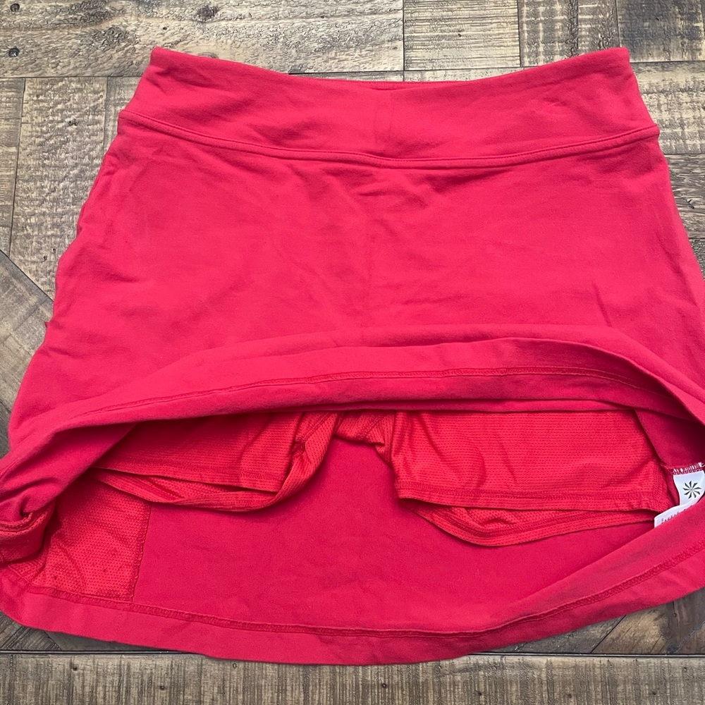 Women’s Red Knit Skort Shorts - Picture 5 of 8